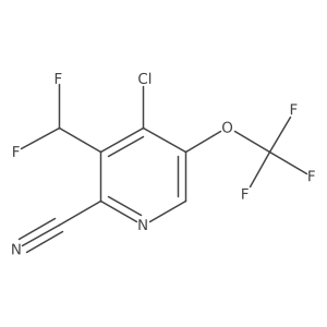4-Chloro-3-(difluoromethyl)-5-(trifluoromethoxy)picolinonitrile Structure