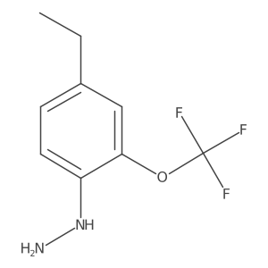 1-(4-Ethyl-2-(trifluoromethoxy)phenyl)hydrazine Structure