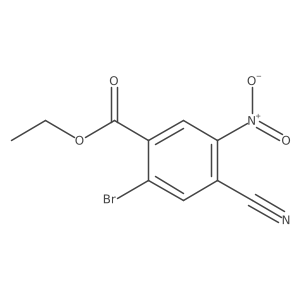 Ethyl 2-bromo-4-cyano-5-nitrobenzoate结构式
