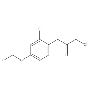 1-Chloro-3-(2-chloro-4-(fluoromethoxy)phenyl)propan-2-one结构式