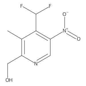2-Pyridinemethanol, 4-(difluoromethyl)-3-methyl-5-nitro- Structure