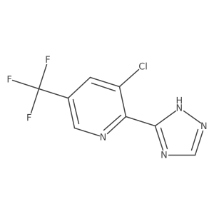 3-chloro-2-(1H-1,2,4-triazol-5-yl)-5-(trifluoromethyl)pyridine Structure