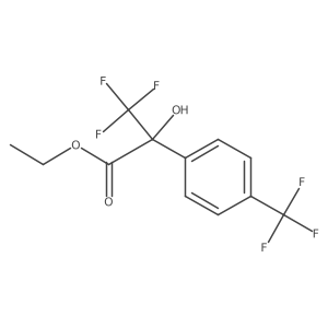 3,3,3-Trifluoro-2-hydroxy-2-(4-trifluoromethylphenyl)propionic acid ethyl ester结构式
