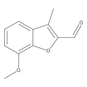 7-Methoxy-3-methyl-1-benzofuran-2-carbaldehyde Structure