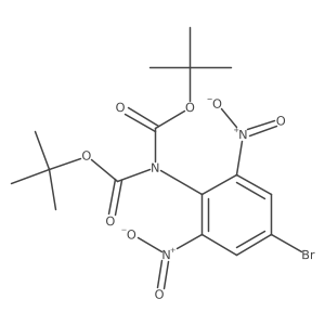tert-butyl N-(4-bromo-2,6-dinitrophenyl)-N-[(tert-butoxy)carbonyl]carbamate Structure