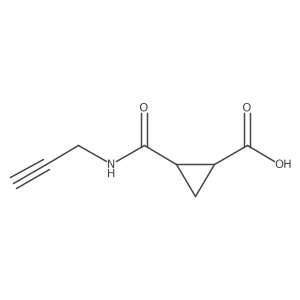 (1R,2S)-2-(Prop-2-ynylcarbamoyl)cyclopropane-1-carboxylic acid结构式