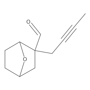 2-(But-2-yn-1-yl)-7-oxabicyclo[2.2.1]heptane-2-carbaldehyde Structure