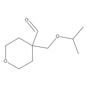 4-[(Propan-2-yloxy)methyl]oxane-4-carbaldehyde Structure