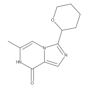 6-Methyl-3-(tetrahydro-2H-pyran-2-yl)imidazo[1,5-a]pyrazin-8(7h)-one Structure