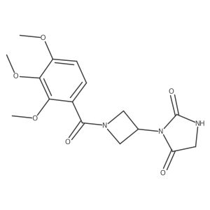 3-[1-(2,3,4-Trimethoxybenzoyl)azetidin-3-yl]imidazolidine-2,4-dione结构式