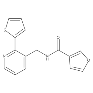 N-((2-(thiophen-2-yl)pyridin-3-yl)methyl)furan-3-carboxamide Structure