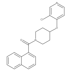 (4-((3-Chloropyridin-4-yl)oxy)piperidin-1-yl)(naphthalen-1-yl)methanone结构式