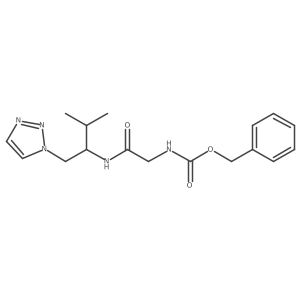 benzyl (2-((3-methyl-1-(1H-1,2,3-triazol-1-yl)butan-2-yl)amino)-2-oxoethyl)carbamate Structure