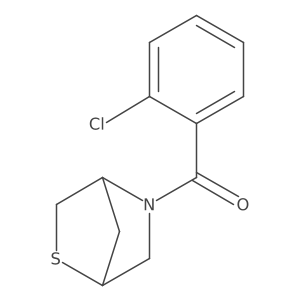 5-(2-Chlorobenzoyl)-2-thia-5-azabicyclo[2.2.1]heptane结构式
