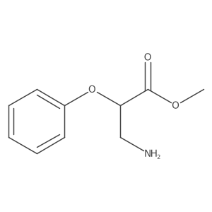 methyl (2R)-3-amino-2-phenoxypropanoate结构式