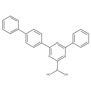 [4-Phenyl-6-(4-phenylphenyl)-1,3,5-triazin-2-yl]boronic acid结构式
