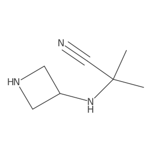2-(Azetidin-3-ylamino)-2-methylpropanenitrile结构式