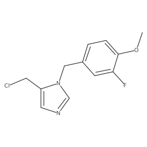5-(chloromethyl)-1-(3-fluoro-4-methoxybenzyl)-1H-imidazole Structure