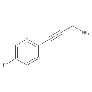 3-(5-Fluoropyrimidin-2-yl)prop-2-yn-1-amine结构式