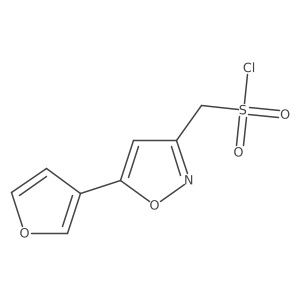 [5-(Furan-3-yl)-1,2-oxazol-3-yl]methanesulfonyl chloride Structure