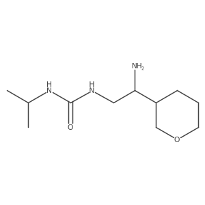 1-[2-Amino-2-(oxan-3-yl)ethyl]-3-(propan-2-yl)urea Structure