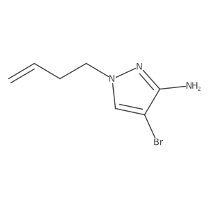 4-bromo-1-(but-3-en-1-yl)-1H-pyrazol-3-amine Structure