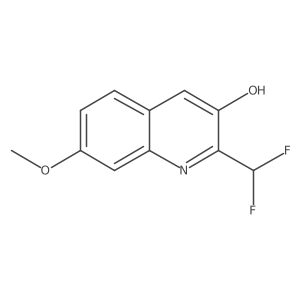 2-(Difluoromethyl)-7-methoxyquinolin-3-ol Structure