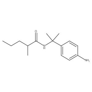 N-[2-(4-aminophenyl)propan-2-yl]-2-methylpentanamide结构式