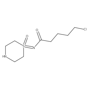 5-chloro-N-(1-oxo-1lambda6-thiomorpholin-1-ylidene)pentanamide Structure