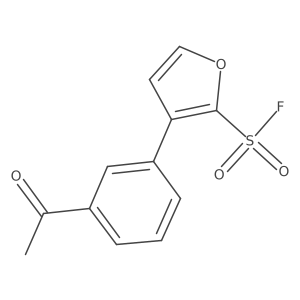 3-(3-Acetylphenyl)furan-2-sulfonyl fluoride结构式