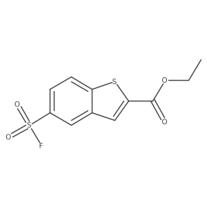 Ethyl 5-(fluorosulfonyl)-1-benzothiophene-2-carboxylate结构式