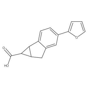 4-(furan-2-yl)-1H,1aH,6H,6aH-cyclopropa[a]indene-1-carboxylic acid结构式