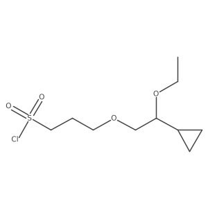 3-(2-Cyclopropyl-2-ethoxyethoxy)propane-1-sulfonyl chloride Structure