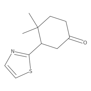 4,4-Dimethyl-3-(1,3-thiazol-2-yl)cyclohexan-1-one结构式