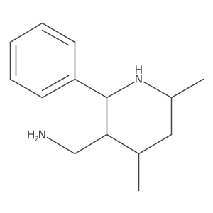 (4,6-Dimethyl-2-phenylpiperidin-3-yl)methanamine Structure
