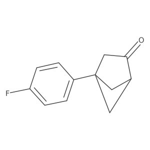 4-(4-Fluorophenyl)bicyclo[2.1.1]hexan-2-one结构式