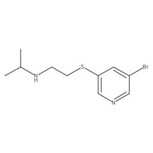 {2-[(5-Bromopyridin-3-yl)sulfanyl]ethyl}(propan-2-yl)amine结构式