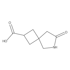 7-Oxo-6-azaspiro[3.4]octane-2-carboxylic acid Structure