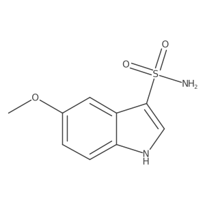 5-methoxy-1H-indole-3-sulfonamide结构式