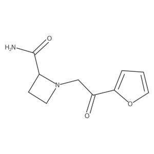 1-[2-(Furan-2-yl)-2-oxoethyl]azetidine-2-carboxamide结构式
