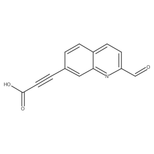 3-(2-Formylquinolin-7-yl)prop-2-ynoic acid Structure