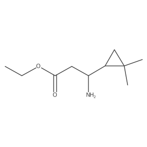 Ethyl 3-amino-3-(2,2-dimethylcyclopropyl)propanoate结构式