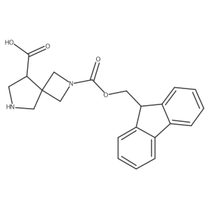 2-{[(9H-fluoren-9-yl)methoxy]carbonyl}-2,6-diazaspiro[3.4]octane-8-carboxylic acid结构式