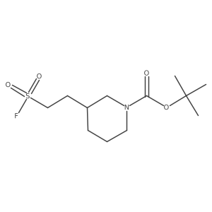 Tert-butyl 3-[2-(fluorosulfonyl)ethyl]piperidine-1-carboxylate结构式