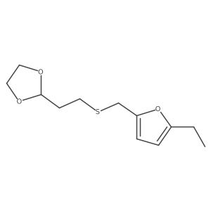 2-(2-{[(5-Ethylfuran-2-yl)methyl]sulfanyl}ethyl)-1,3-dioxolane结构式