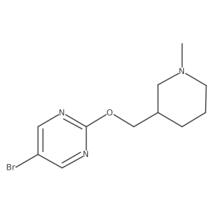5-Bromo-2-[(1-methylpiperidin-3-yl)methoxy]pyrimidine Structure