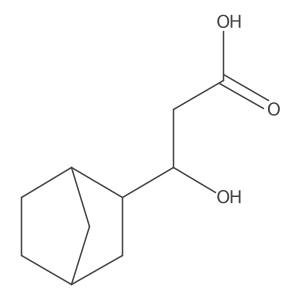 (3S)-3-{bicyclo[2.2.1]heptan-2-yl}-3-hydroxypropanoic acid结构式