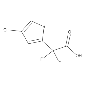 2-(4-Chlorothiophen-2-yl)-2,2-difluoroacetic acid结构式