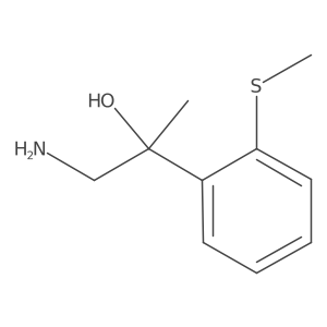 1-Amino-2-[2-(methylsulfanyl)phenyl]propan-2-ol结构式