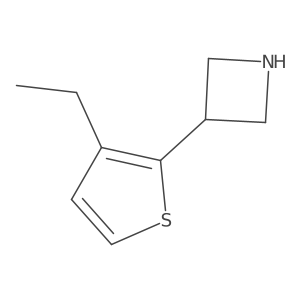 3-(3-Ethylthiophen-2-yl)azetidine Structure